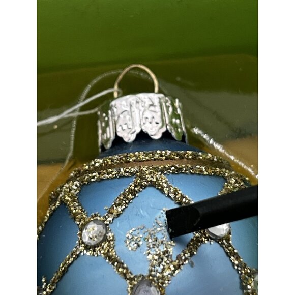 Pier 1 Imports Christmas Easter Ornament Tree Glass Eggs 2 boxes 12 eggs Retired - Picture 15 of 15